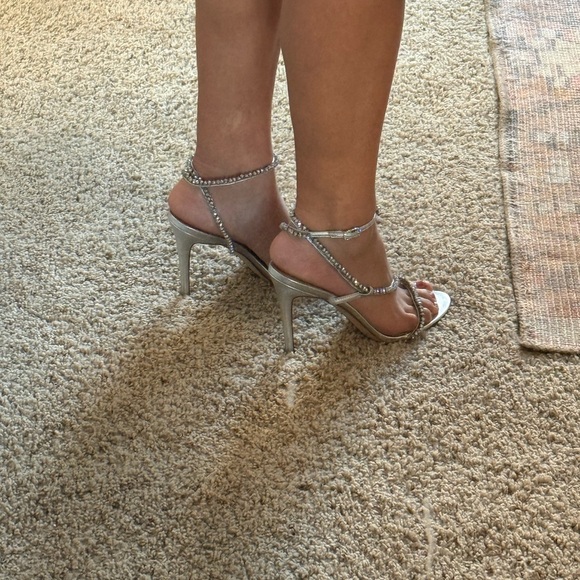 Sam Edelman Silver Rhinestone Heels - Picture 10 of 11